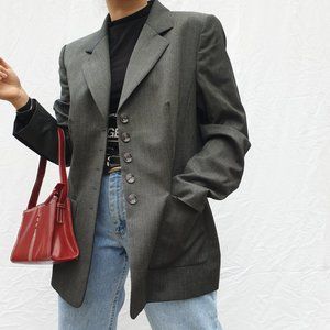 Vintage Escada Grey Blazer Jacket